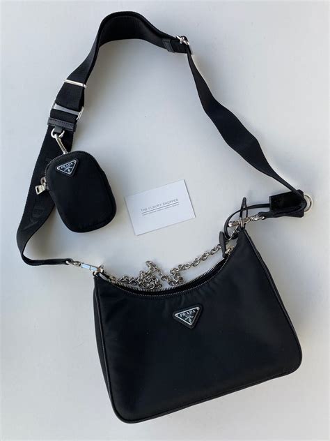 prada black nylon crossbody|prada small nylon shoulder bag.